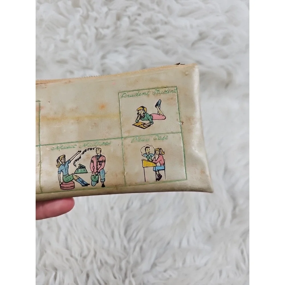 Super Cool Vintage Leather Pencil Case, Pen Pouch for Work and University